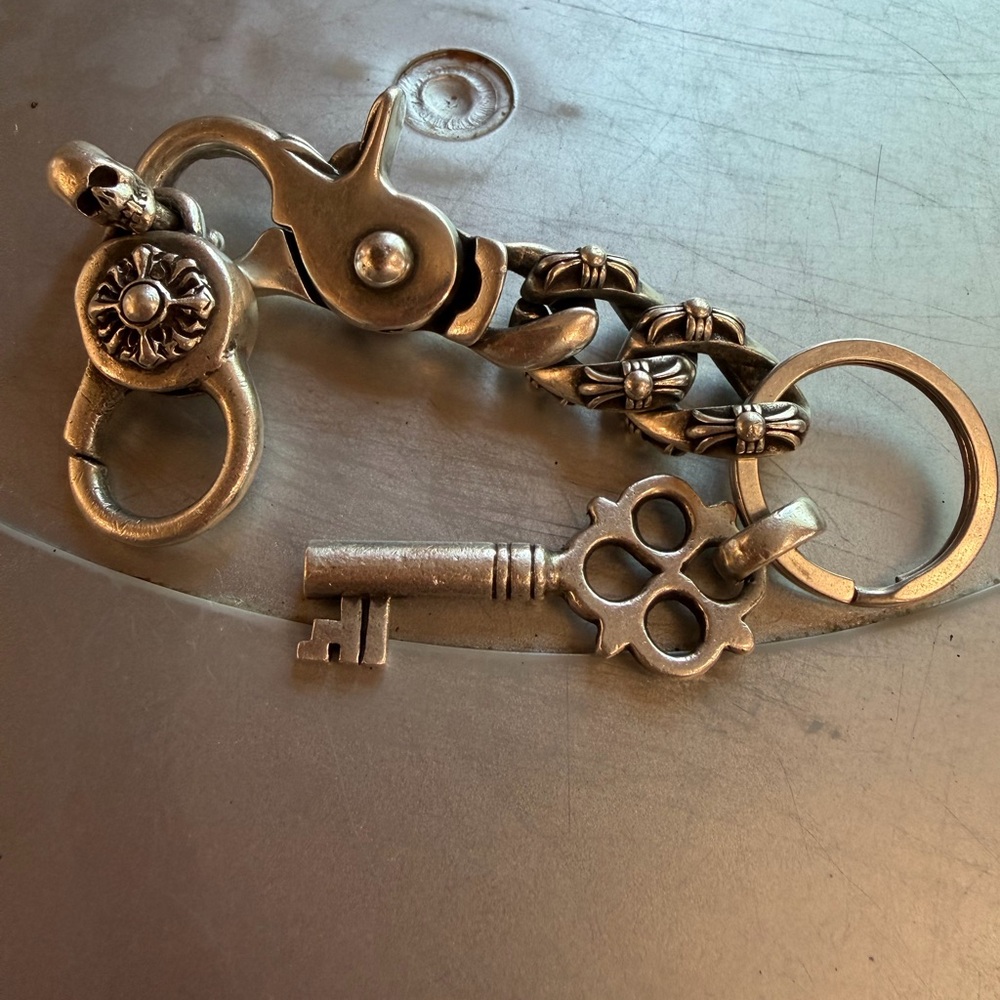 Sterling silver Key and Chain Clasps - Picture 2 of 5
